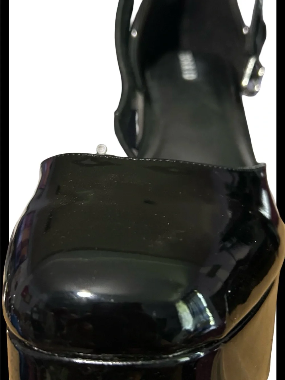🆕 Women’s Torrid Black Patent Platform Mary Jane Heels with Ankle Strap